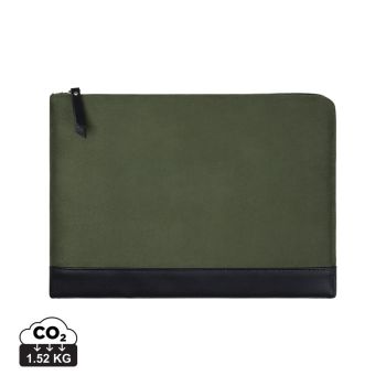 Obal na 16" notebook VINGA Marlow z RCS recykl. polyesteru zelená, čierna