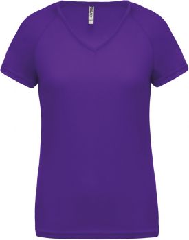 Kariban ProAct | Dámské sportovní tričko s výstřihem do V violet XS