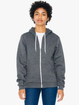 UNISEX FLEX FLEECE ZIP HOODIE Dark Heather Grey S