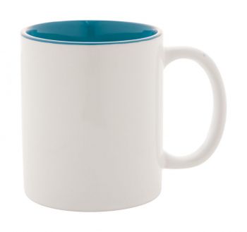 Loom hrnček white , light blue