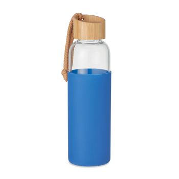 CHAI Skleněná láhev 500ml v obalu royal blue