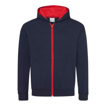 KIDS VARSITY ZOODIE New French Navy/Fire Red 3/4