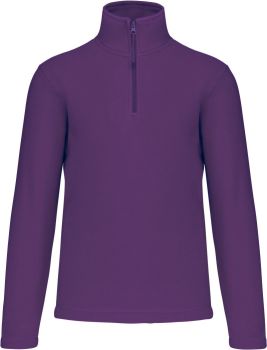 Kariban | Mikrofleecová mikina s 1/4 zipem "Enzo" purple XL