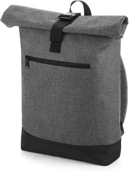 BagBase | Batoh "Roll-Top" grey marl/black onesize