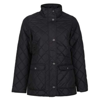 TARAH - DIAMOND QUILT JACKET Black 3XL