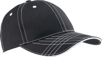 6 PANELS FASHION CAP Black/White U