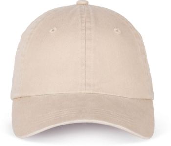 Kariban K-Up | 6 panelová kšiltovka "Vintage Dad" sand washed onesize