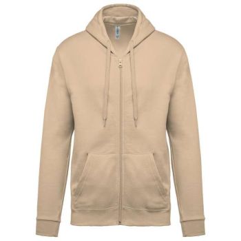 FULL ZIP HOODED SWEATSHIRT Light Sand L
