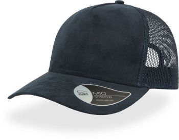 Atlantis | 5 panelová Trucker kšiltovka "Rapper Suede" navy onesize