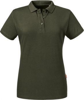 Russell | Dámské piqué polo z bio bavlny dark olive L