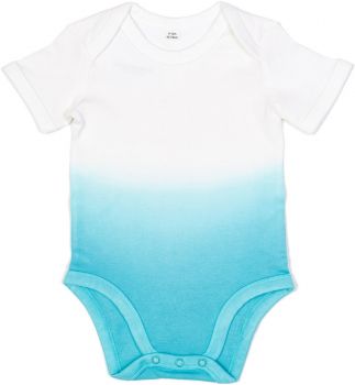 Babybugz | Dětské body "Dips" white/surf blue 6-12