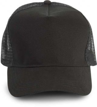 TRUCKER CAP - 5 PANELS Black/Black U