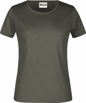 James & Nicholson | Dámské tričko z těžké bavlny dark grey M
