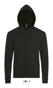 SOL'S STONE - UNISEX ZIP HOODIE Black L