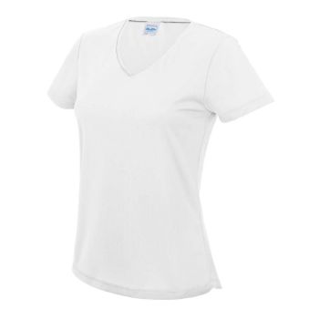 V NECK WOMEN'S COOL T Arctic White S