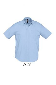 SOL'S BRISBANE - SHORT SLEEVE OXFORD MEN'S SHIRT Sky Blue L