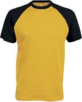 Kariban | Baseballové tričko yellow/black M