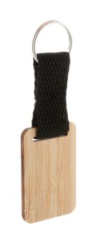 Stropp bambusový přívěšek na kíče, obdélník natural , black