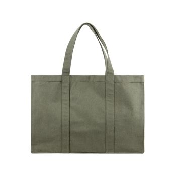 Maxi tote bag VINGA Hilo z recykl. canvas AWARE™ zelená