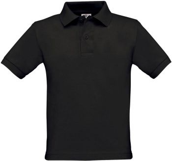 B&C | Dětské piqué polo black 12-14