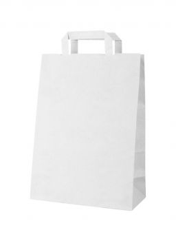 Market papierová taška white