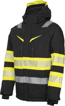 ProJob | Voděodolná bezpečnostní bunda hi vis yellow/black L
