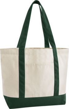 Westford Mill | EarthAware™ taška z bio bavlny natural/bottle green onesize