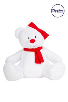 CHRISTMAS ZIPPIE BEAR White U