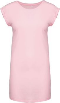 Kariban | Tričkové šaty pale pink S/M