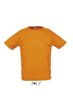 SOL'S SPORTY - RAGLAN SLEEVED T-SHIRT Neon Orange L