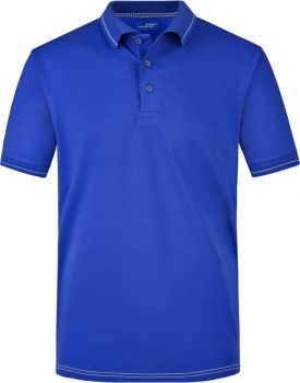 James & Nicholson | Pánské žerzejové elastické polo royal/white XL