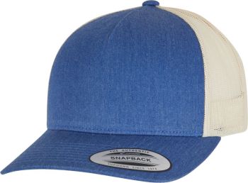 Flexfit | 5 panelová Retro Trucker kšiltovka blue/beige onesize