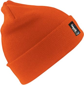 Result Winter Essentials | Pletená čepice s Thinsulate™ podšívkou neon orange onesize