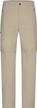 James & Nicholson | Pánské elastické kalhoty, odepínatelné nohavice stone XL