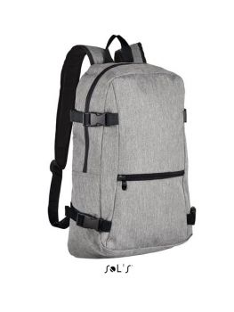 SOL'S WALL STREET - 600D POLYESTER BACKPACK Grey Melange U