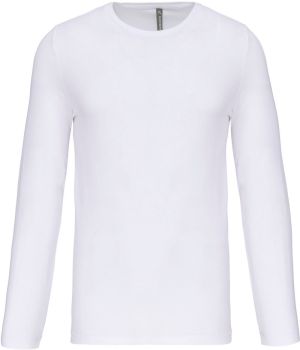 Kariban | Elastické tričko s dlouhým rukávem white S