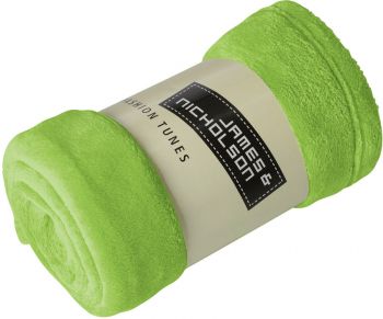 James & Nicholson | Fleecová deka z mikrovlákna lime green onesize