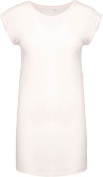Kariban | Tričkové šaty off white S/M