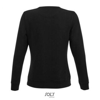 SOL'S SULLY WOMEN - ROUND-NECK SWEATSHIRT Black S