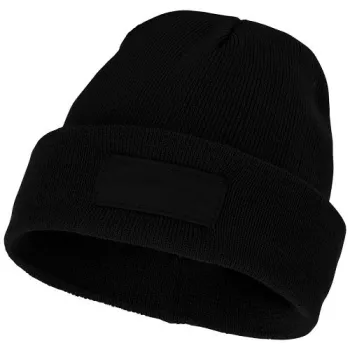 Čepice Boreas s políčkem na logo Černá