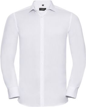 Russell | Elastická košile "Ultimate" s dlouhým rukávem white L