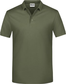 James & Nicholson | Pánské piqué polo olive XL