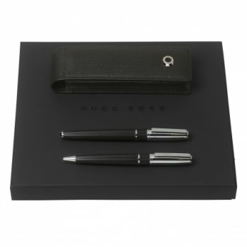 Set HUGO BOSS (ballpoint pen, rollerball pen & case)