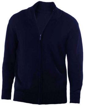 FULL ZIP CARDIGAN Navy L