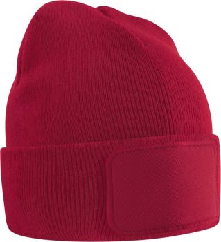 Beechfield | Dětská čepice s nášivkou classic red onesize