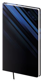 Vreckový diár A6 Vario Blue steel