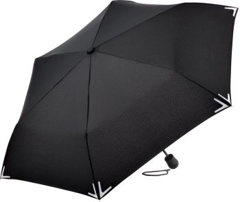 Fare | Mini skládací deštník LED „Safebrella®“ black onesize