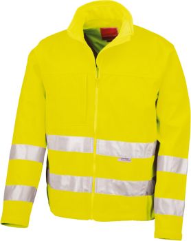 Result | Bezpečnostní softshellová bunda fluorescent yellow XL