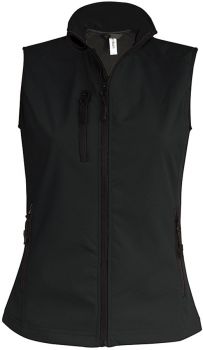 Kariban | Dámská 3-vrstvá softhellová vesta black M