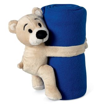MANTA Fleecová deka s medvídkem blue